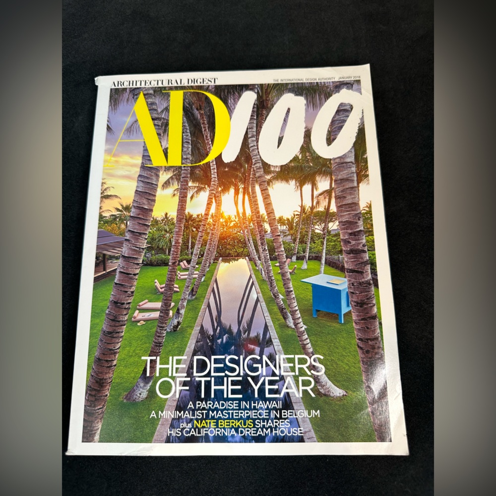 Architectural Digest Magazine (January, 2018) The Designers of The Year